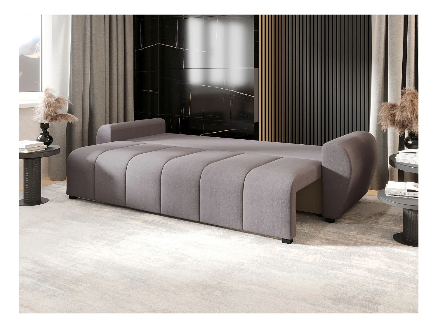 BEDANTE CANAPÉ MOLISA avec fonction lit COSMIC 160 Gris