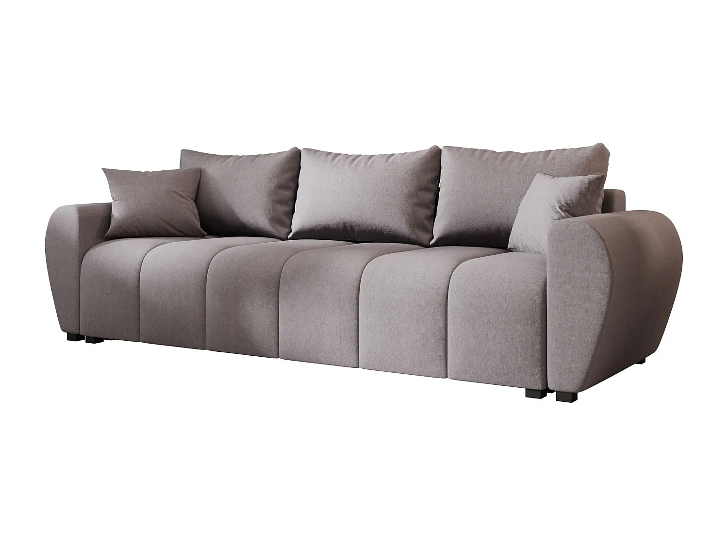 BEDANTE SOFA MOLISA mit Schlaffunktion COSMIC 160 Grau Sofa mit Stauraum Bettkasten Wohnzimmersofa Couch Sofa Bettsofa Bettkasten Bettcouch