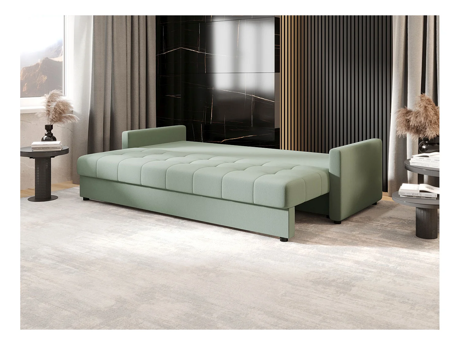 BEDANTE CANAPÉ MOS BIS avec fonction lit COSMIC 16 Vert clair