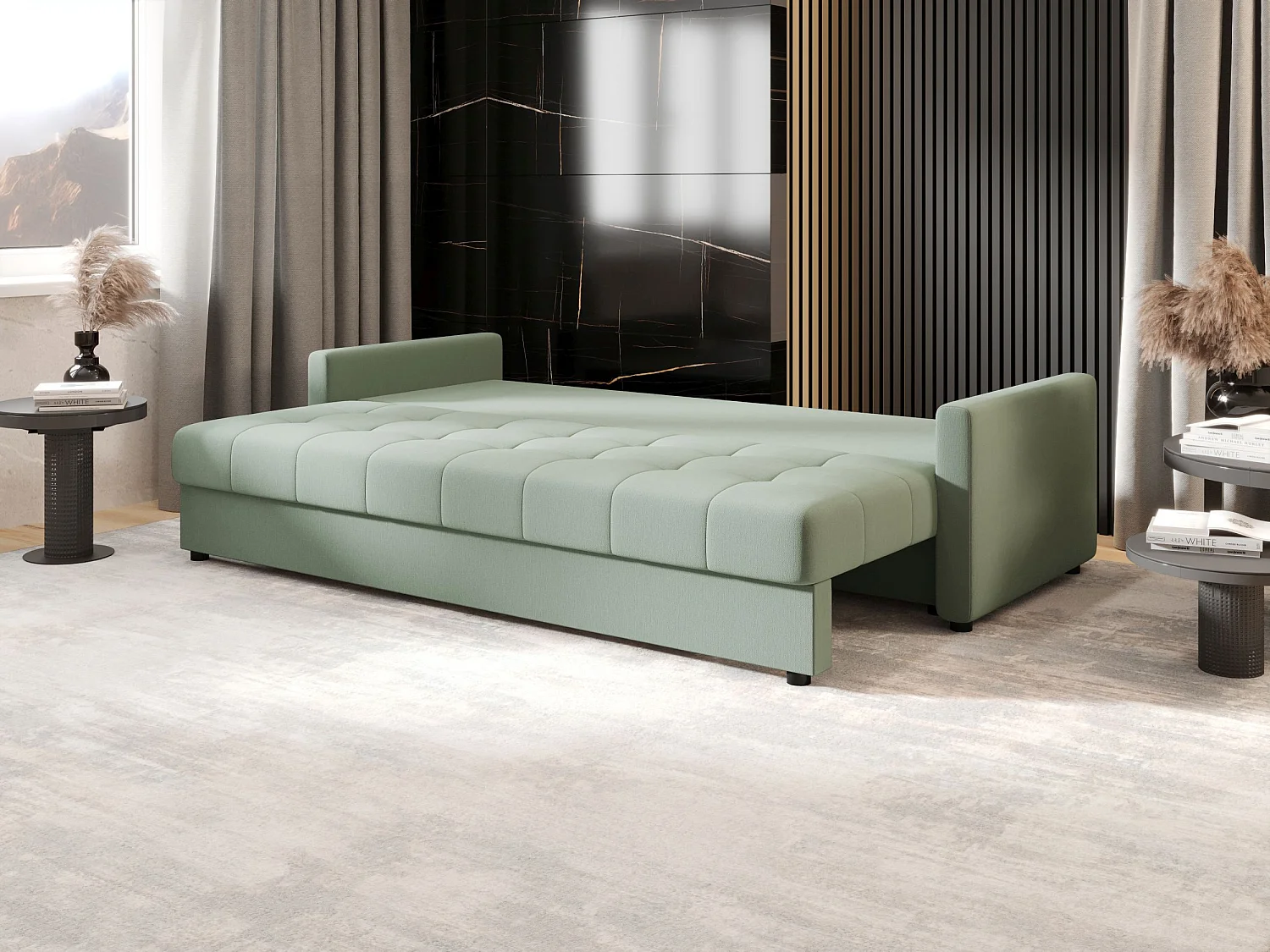 BEDANTE CANAPÉ MOS BIS avec fonction lit COSMIC 16 Vert clair