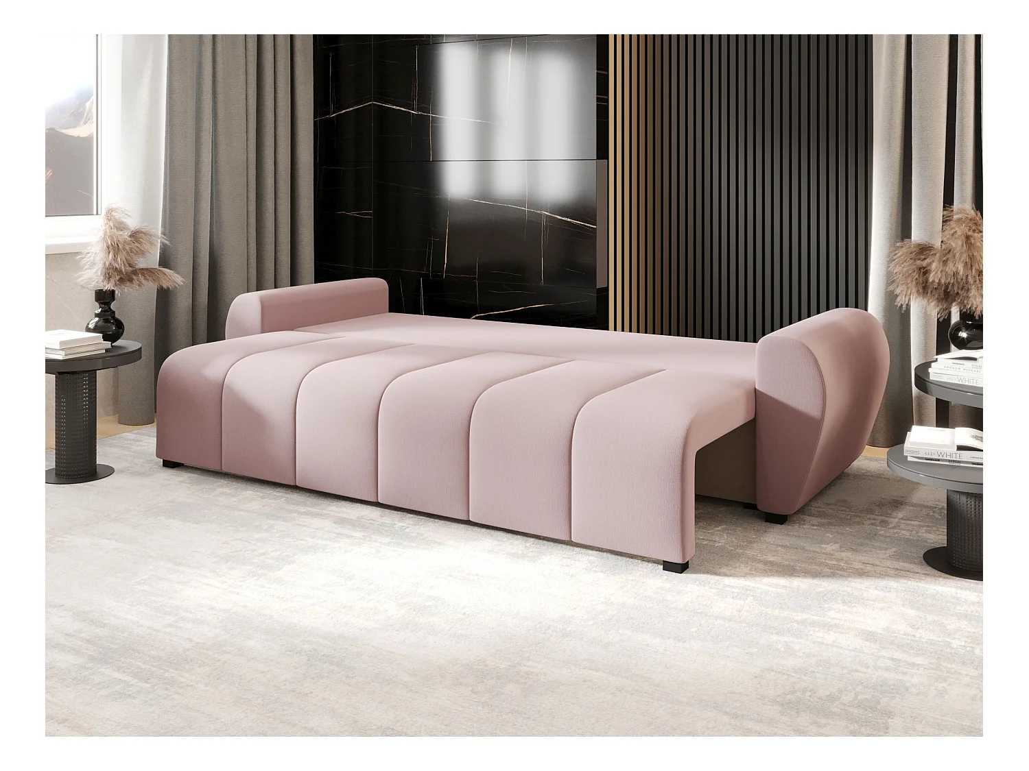 BEDANTE CANAPÉ MOLISA avec fonction lit COSMIC 14 Rose