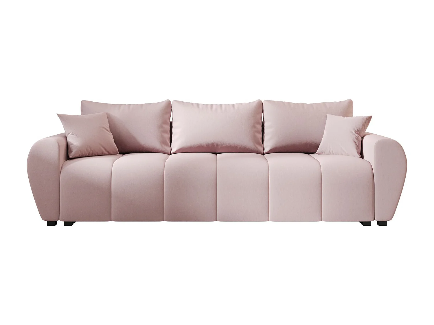 BEDANTE SOFA MOLISA mit Schlaffunktion COSMIC 14 Rosa Sofa mit Stauraum Bettkasten Wohnzimmersofa Couch Sofa Bettsofa Bettkasten Bettcouch