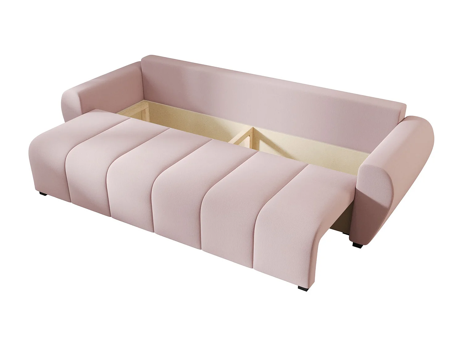 BEDANTE SOFA MOLISA mit Schlaffunktion COSMIC 14 Rosa Sofa mit Stauraum Bettkasten Wohnzimmersofa Couch Sofa Bettsofa Bettkasten Bettcouch