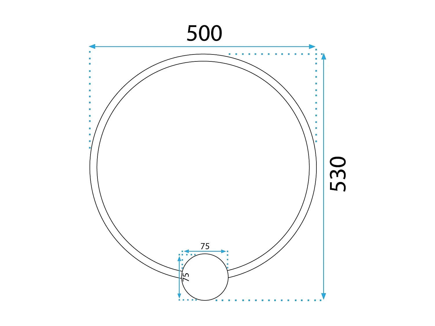 Applique Murale Toolight LED APP1389-CW Black