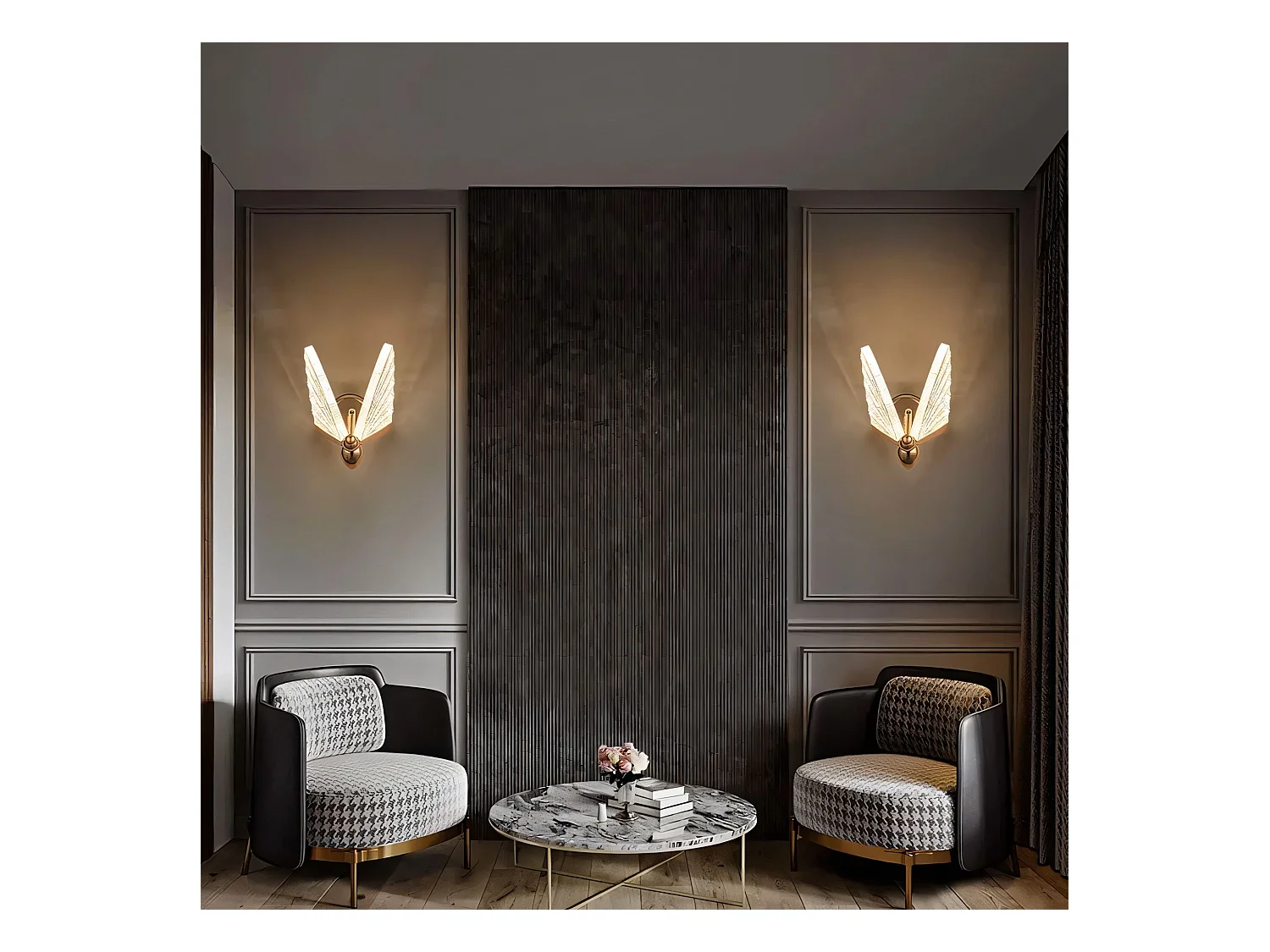 Applique Murale Toolight LHJ104-1W GOLD Gold