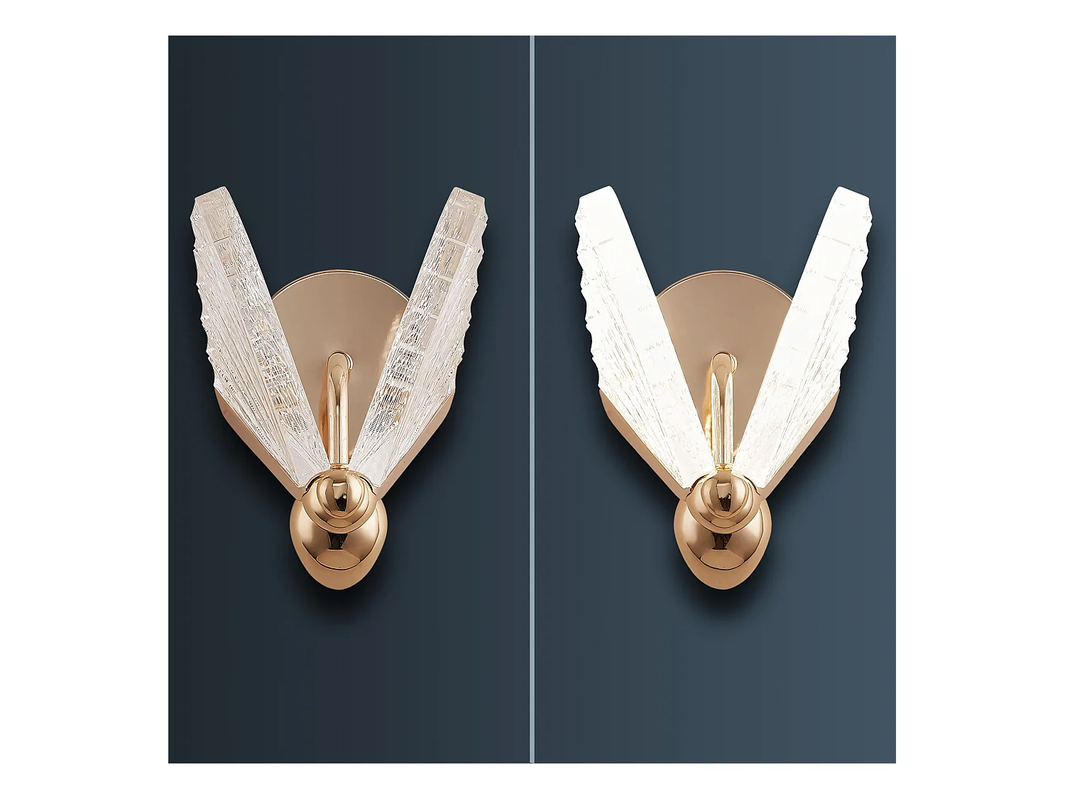 Applique Murale Toolight LHJ104-1W GOLD Gold