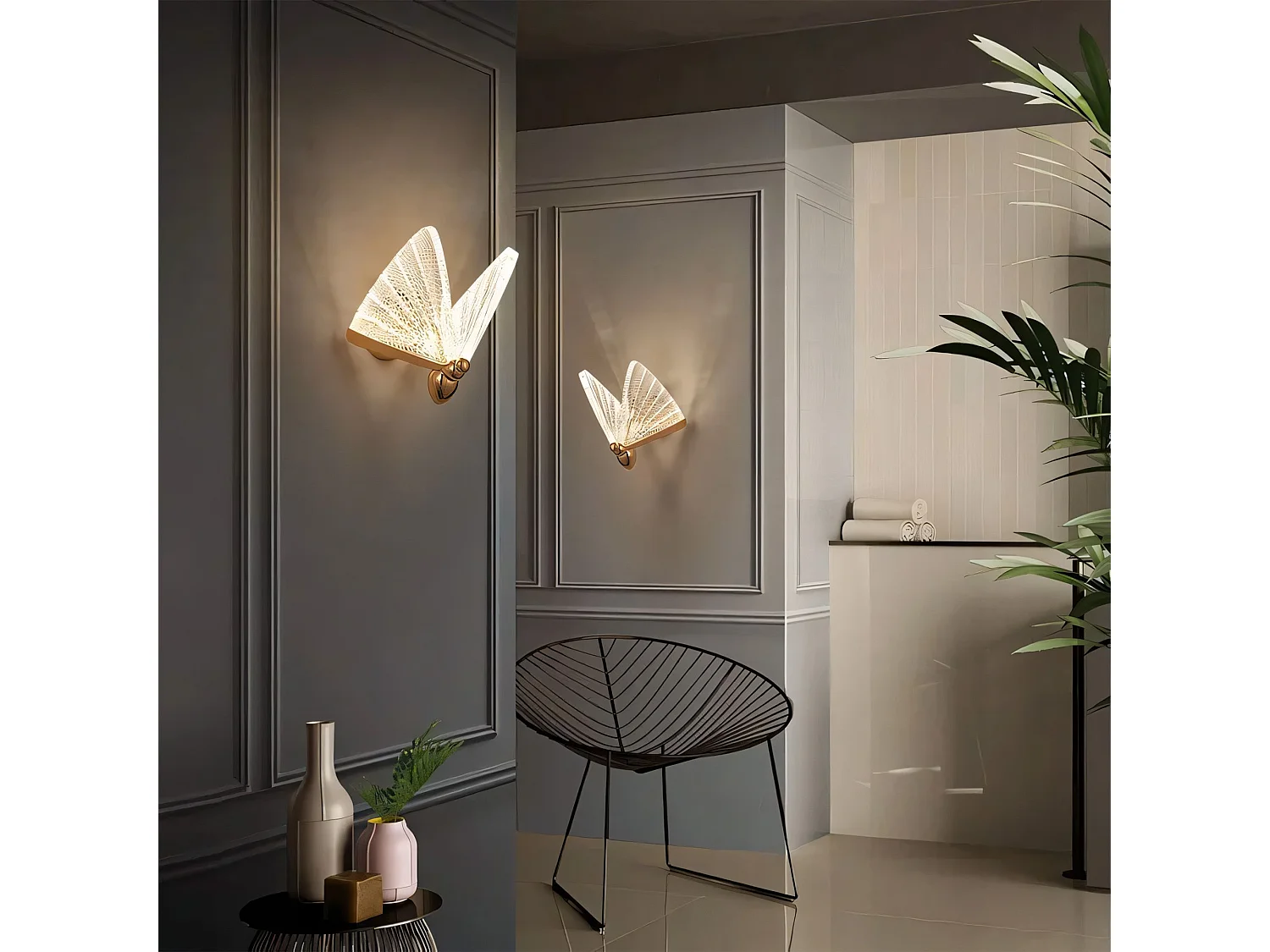 Applique Murale Toolight LHJ104-1W GOLD Gold