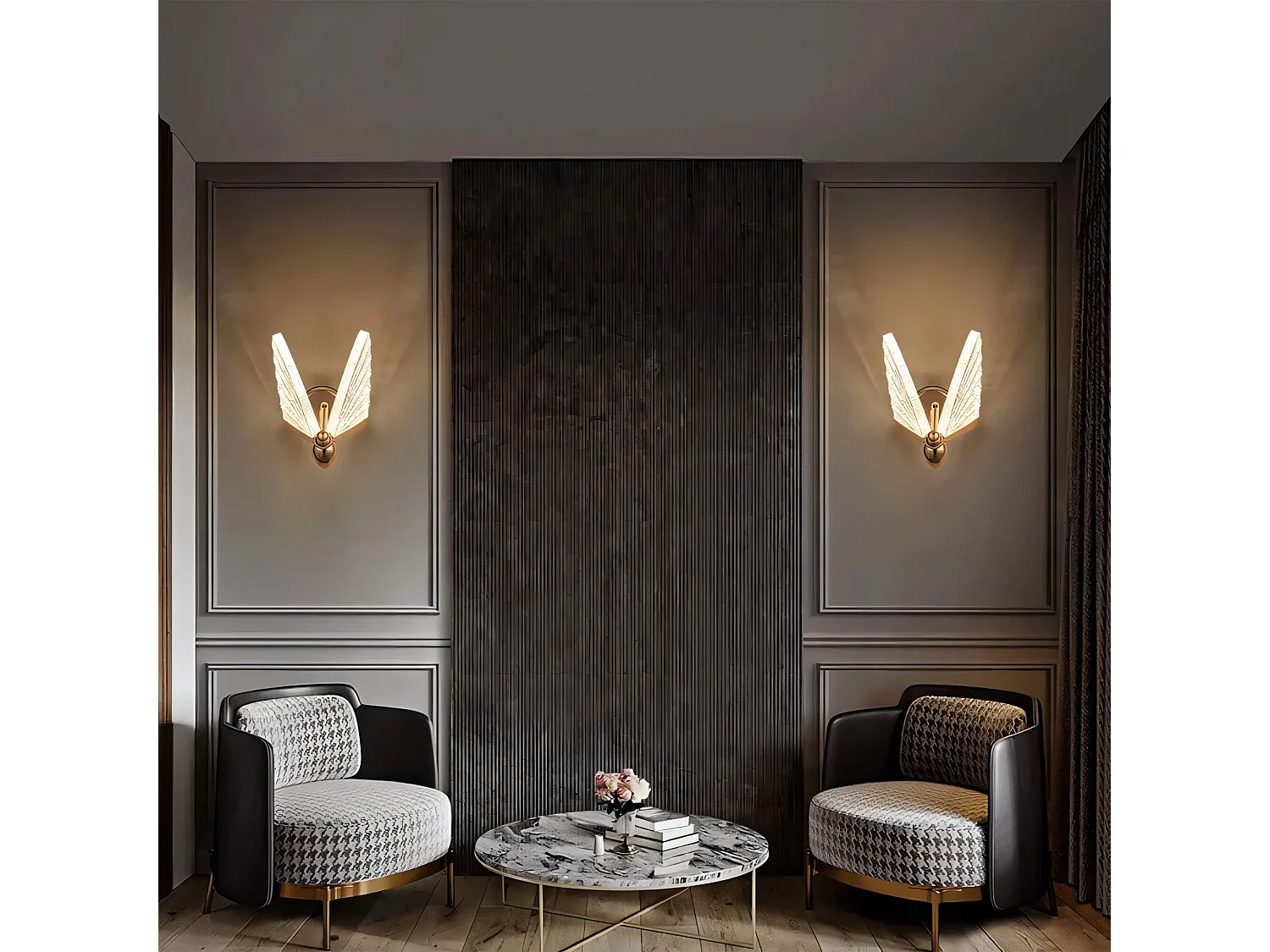 Applique Murale Toolight LHJ104-1W GOLD Gold