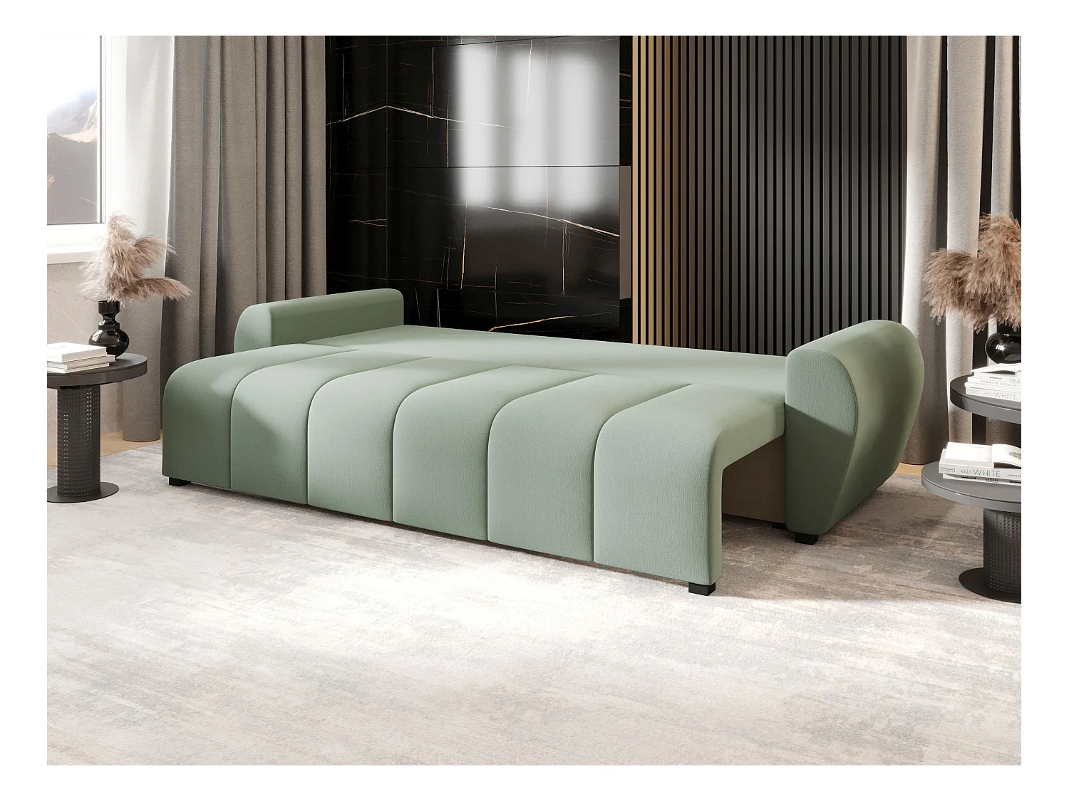 BEDANTE CANAPÉ MOLISA avec fonction lit COSMIC 16 Vert clair