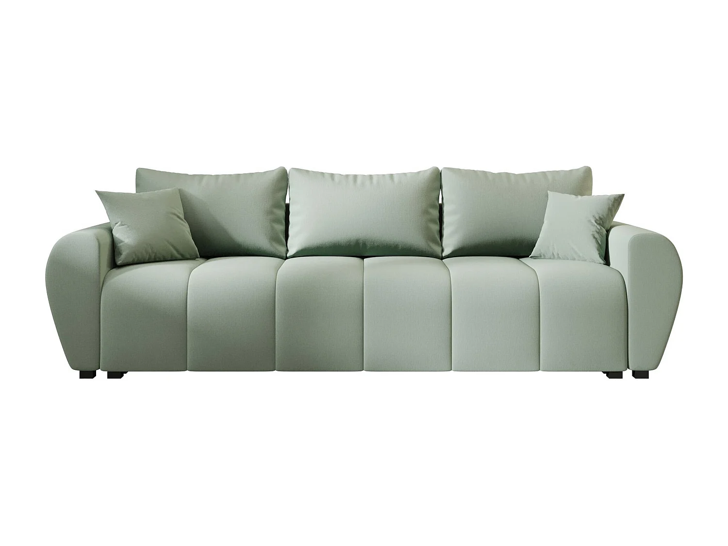 BEDANTE SOFA MOLISA mit Schlaffunktion COSMIC 16 Hellgrün Sofa mit Stauraum Bettkasten Wohnzimmersofa Couch Sofa Bettsofa Bettkasten Bettcouch