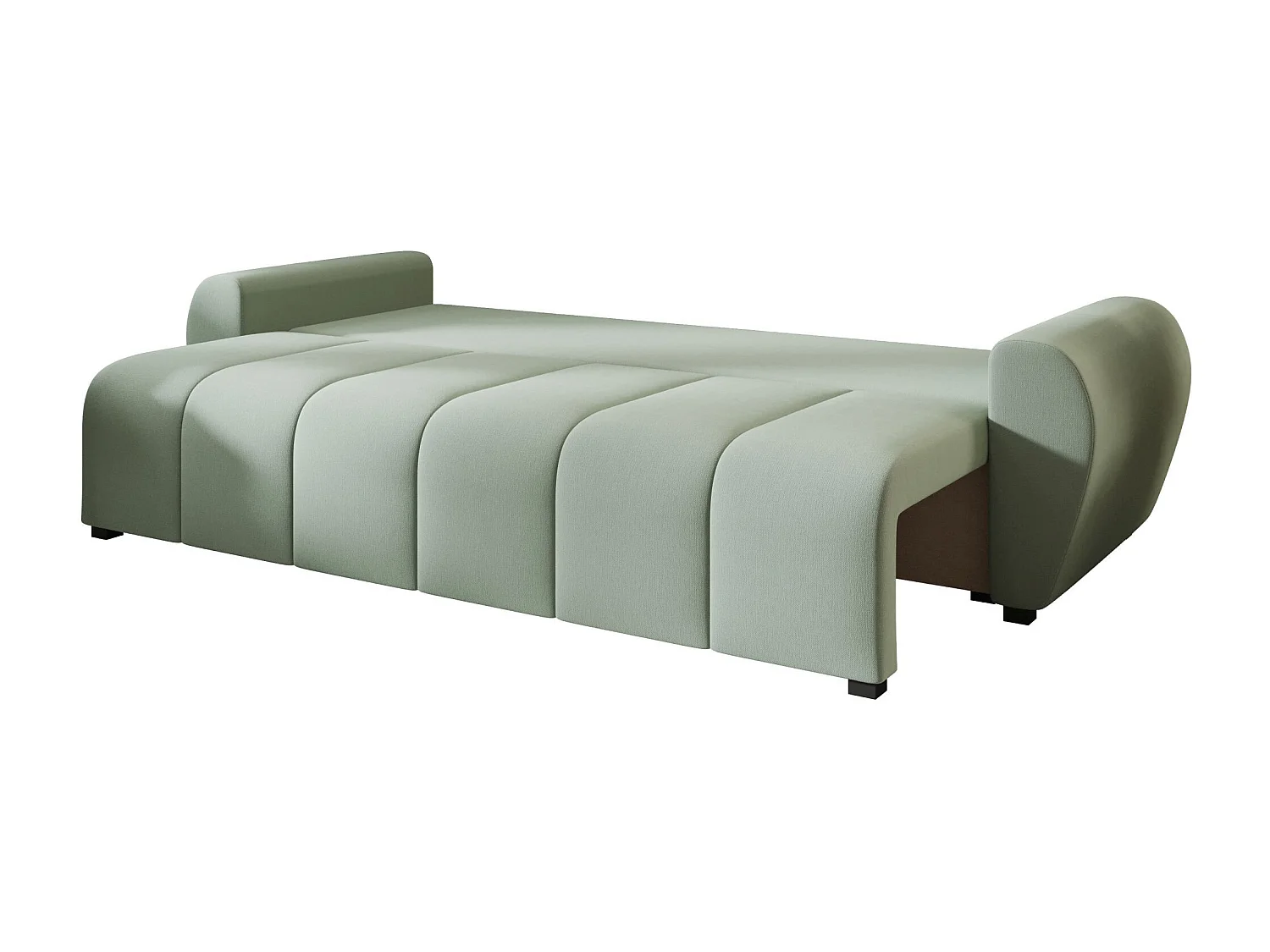BEDANTE SOFA MOLISA mit Schlaffunktion COSMIC 16 Hellgrün Sofa mit Stauraum Bettkasten Wohnzimmersofa Couch Sofa Bettsofa Bettkasten Bettcouch