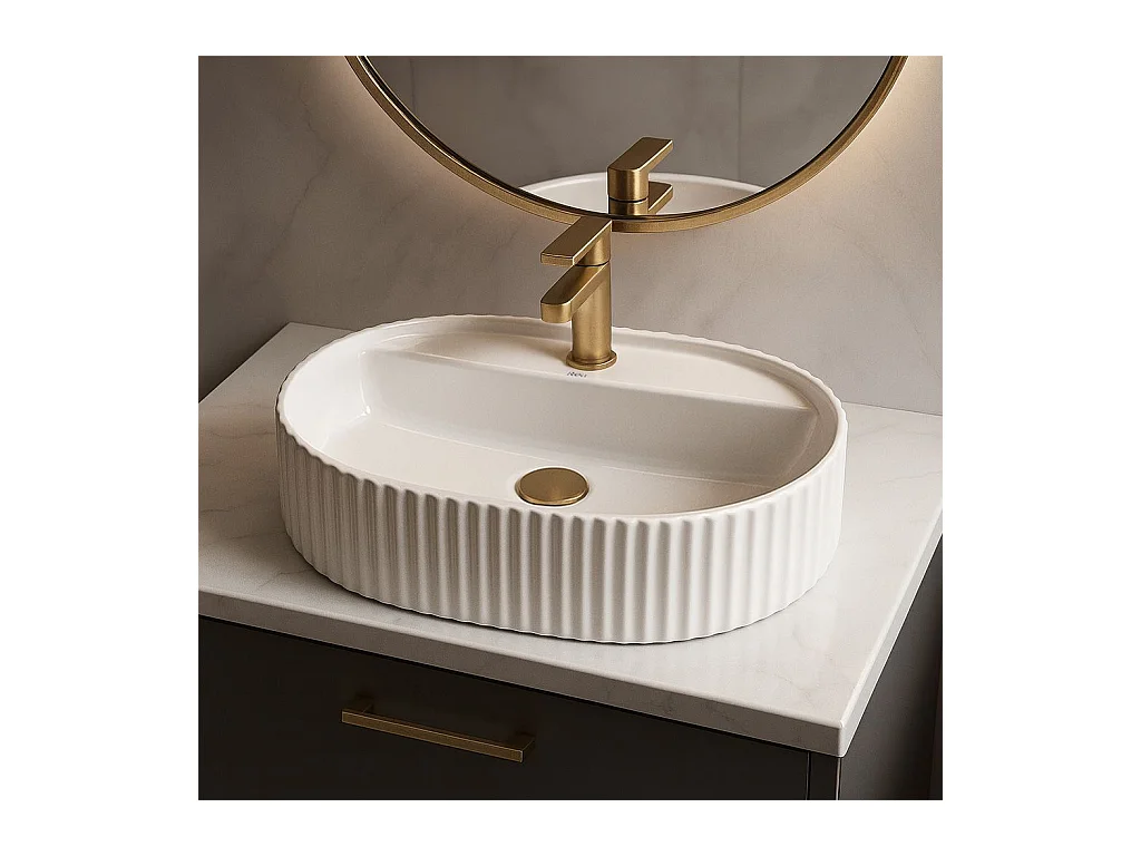 Vasque À Poser Rea Marcela 50 White