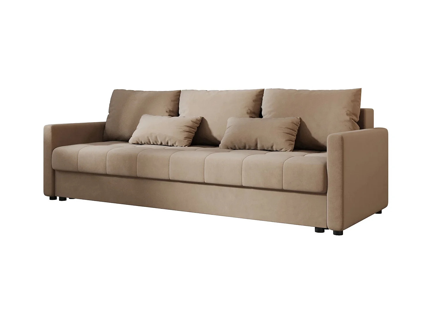 BEDANTE CANAPÉ MOS BIS avec fonction lit ITAKA 48 Marron clair