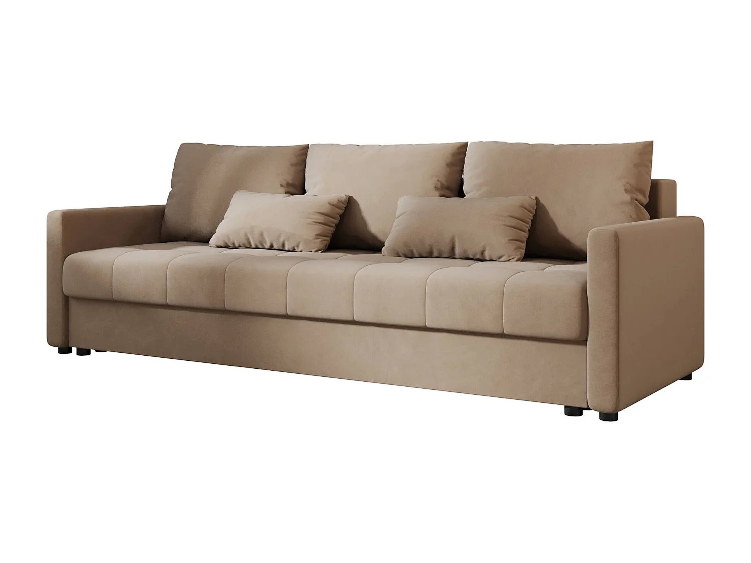 BEDANTE CANAPÉ MOS BIS avec fonction lit ITAKA 48 Marron clair