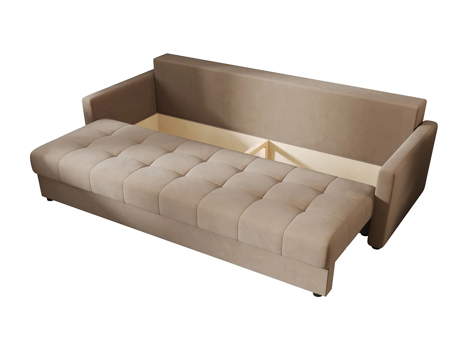 BEDANTE CANAPÉ MOS BIS avec fonction lit ITAKA 48 Marron clair