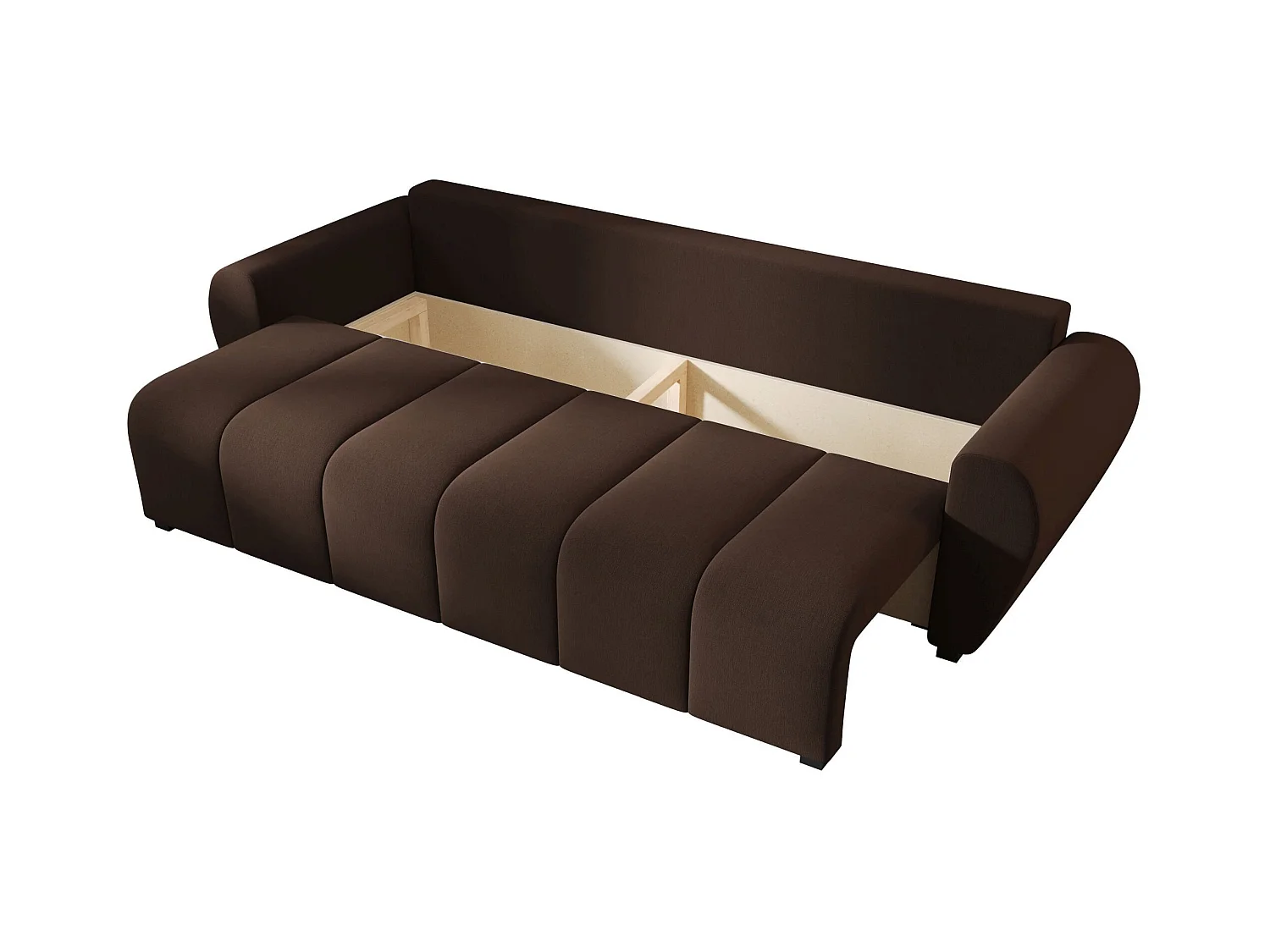 BEDANTE CANAPÉ MOLISA avec fonction lit COSMIC 800 Marron foncé