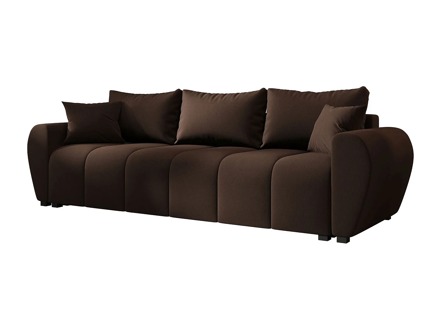 BEDANTE SOFA MOLISA mit Schlaffunktion COSMIC 800 Dunkelbraun Sofa mit Stauraum Bettkasten Wohnzimmersofa Couch Sofa Bettsofa Bettkasten Bettcouch