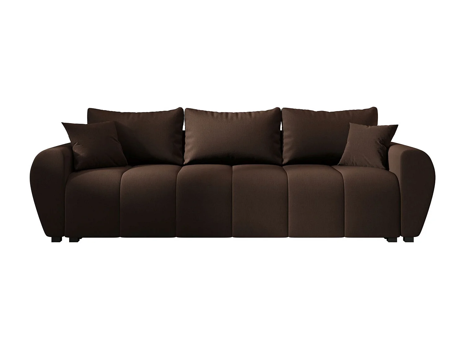 BEDANTE SOFA MOLISA mit Schlaffunktion COSMIC 800 Dunkelbraun Sofa mit Stauraum Bettkasten Wohnzimmersofa Couch Sofa Bettsofa Bettkasten Bettcouch