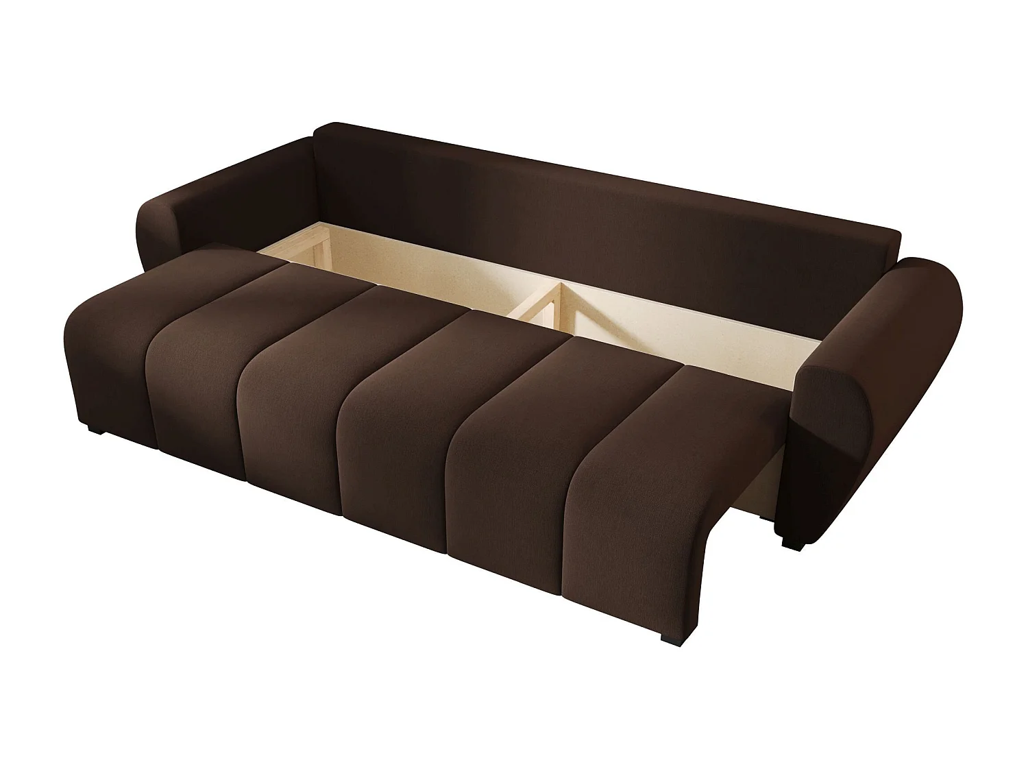BEDANTE SOFA MOLISA mit Schlaffunktion COSMIC 800 Dunkelbraun Sofa mit Stauraum Bettkasten Wohnzimmersofa Couch Sofa Bettsofa Bettkasten Bettcouch