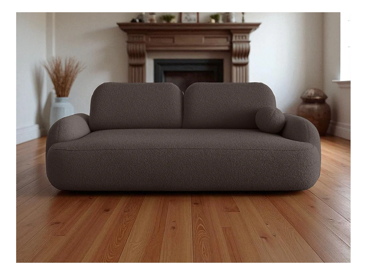 BEDANTE SOFA MOLLY mit Schlaffunktion TERRA FROTTE 29 Braun mit Bettkasten Sofa für Wohnzimmer gerades Sofa Schlafsofa Sofa mit Bettkasten Klappsofa