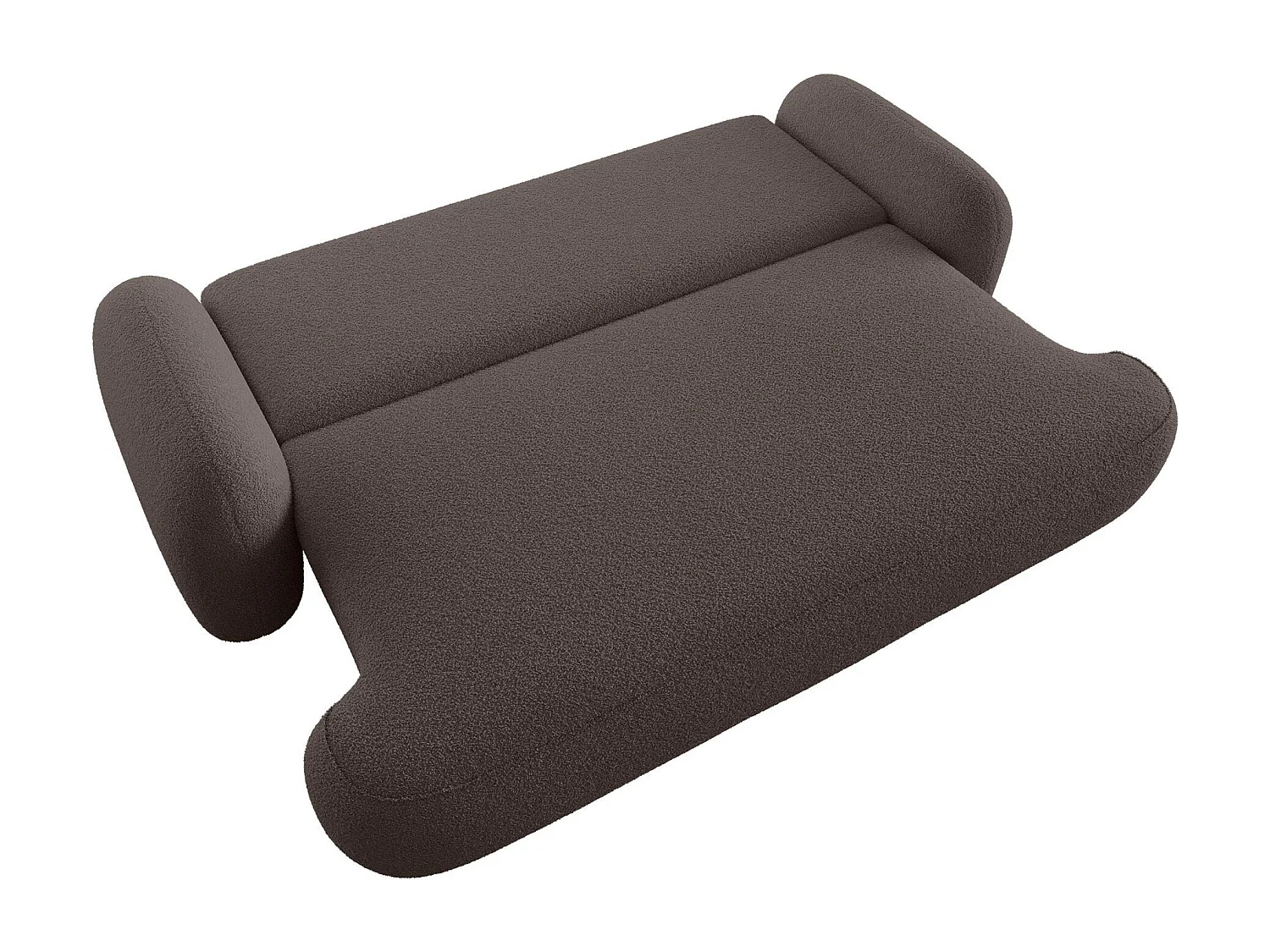 BEDANTE SOFA MOLLY mit Schlaffunktion TERRA FROTTE 29 Braun mit Bettkasten Sofa für Wohnzimmer gerades Sofa Schlafsofa Sofa mit Bettkasten Klappsofa