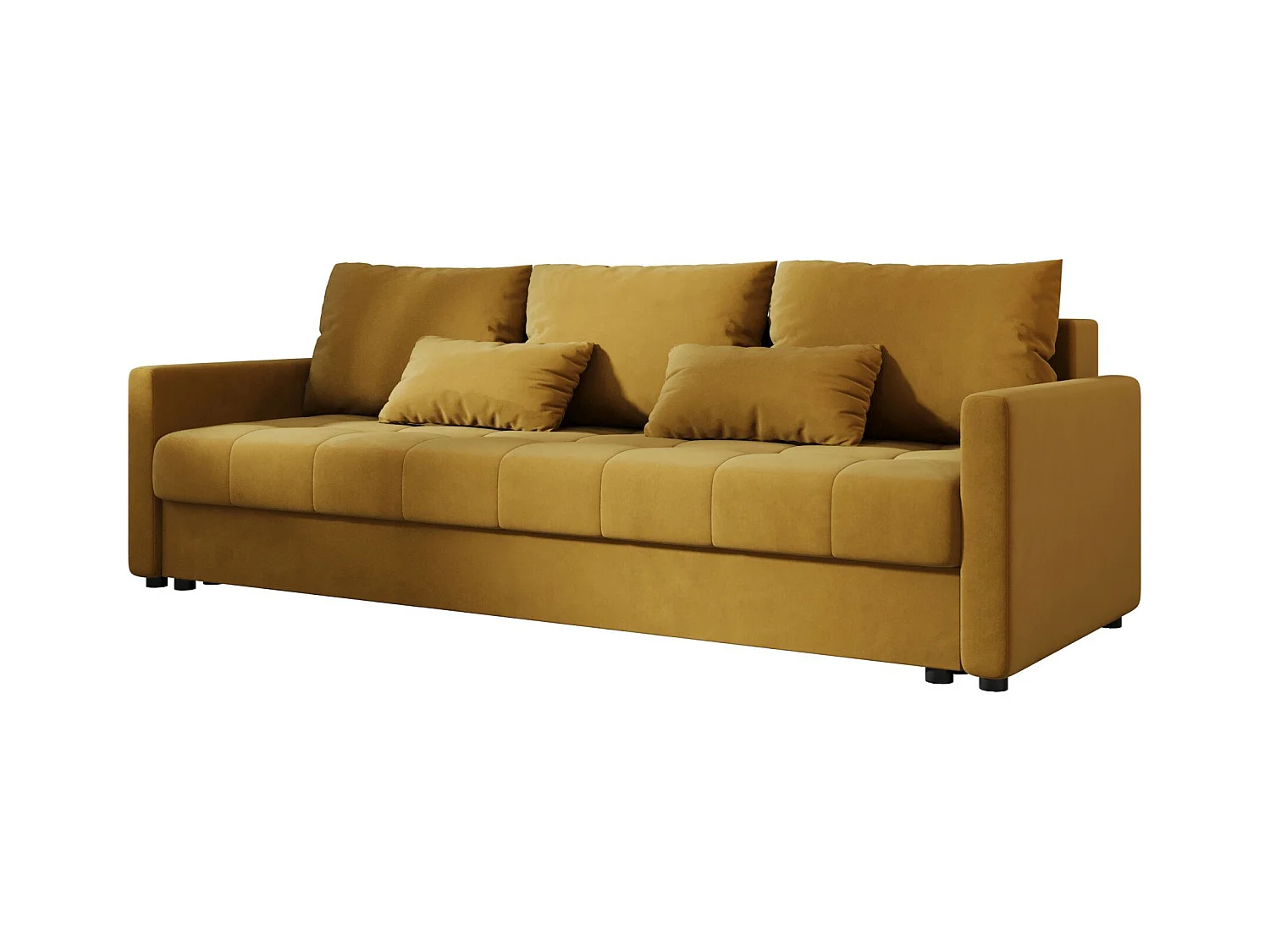 BEDANTE CANAPÉ MOS BIS avec fonction lit ITAKA 33 Moutarde