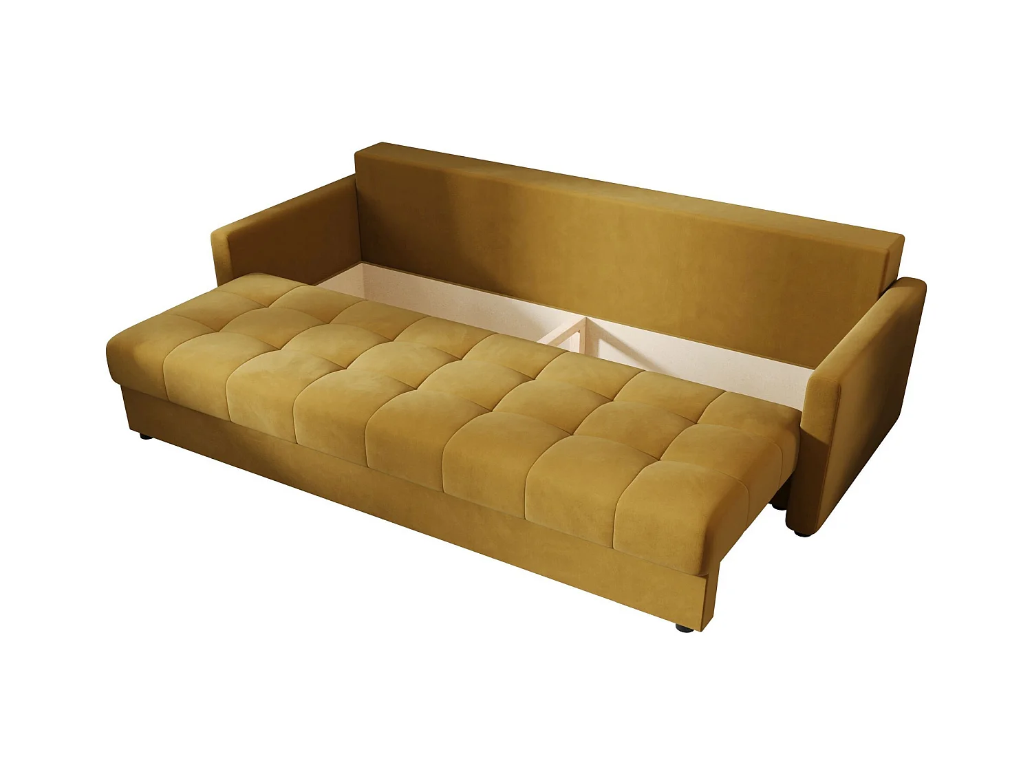 BEDANTE CANAPÉ MOS BIS avec fonction lit ITAKA 33 Moutarde