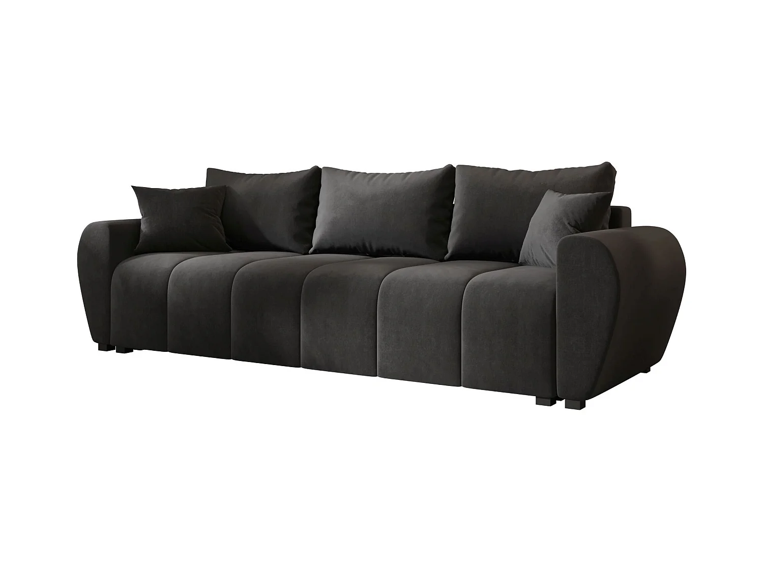 BEDANTE CANAPÉ MOLISA avec fonction lit ITAKA 27 Gris foncé