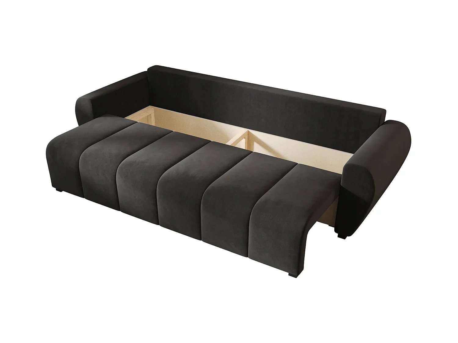 BEDANTE CANAPÉ MOLISA avec fonction lit ITAKA 27 Gris foncé