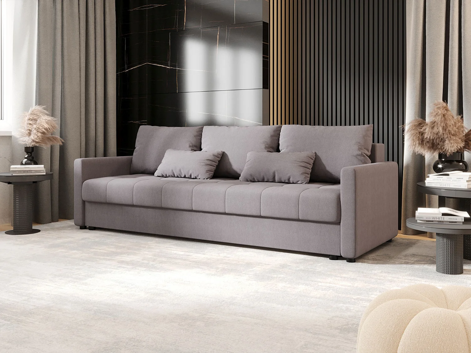 BEDANTE CANAPÉ MOS BIS avec fonction lit COSMIC 160 Gris