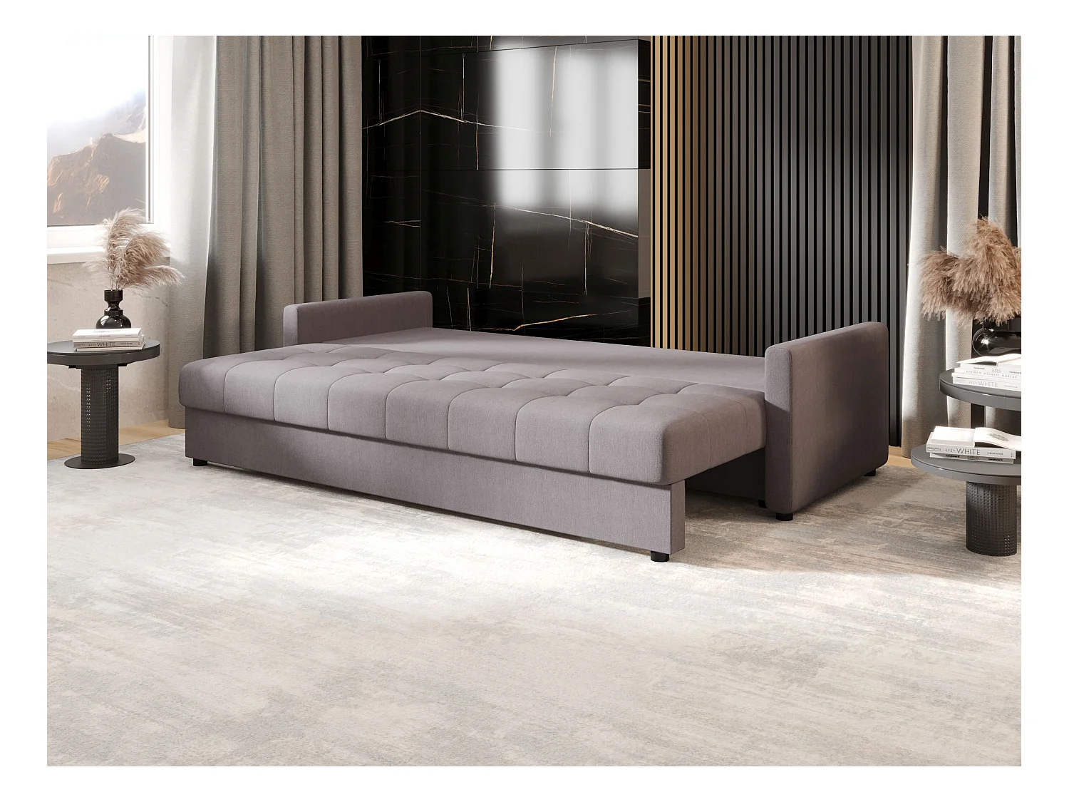 BEDANTE CANAPÉ MOS BIS avec fonction lit COSMIC 160 Gris