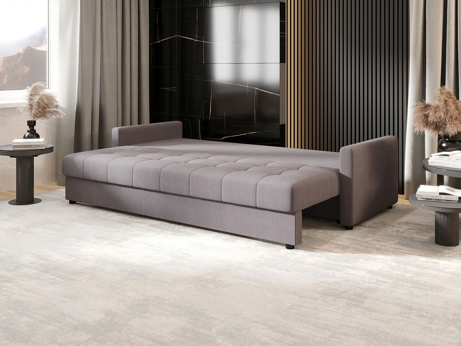 BEDANTE CANAPÉ MOS BIS avec fonction lit COSMIC 160 Gris