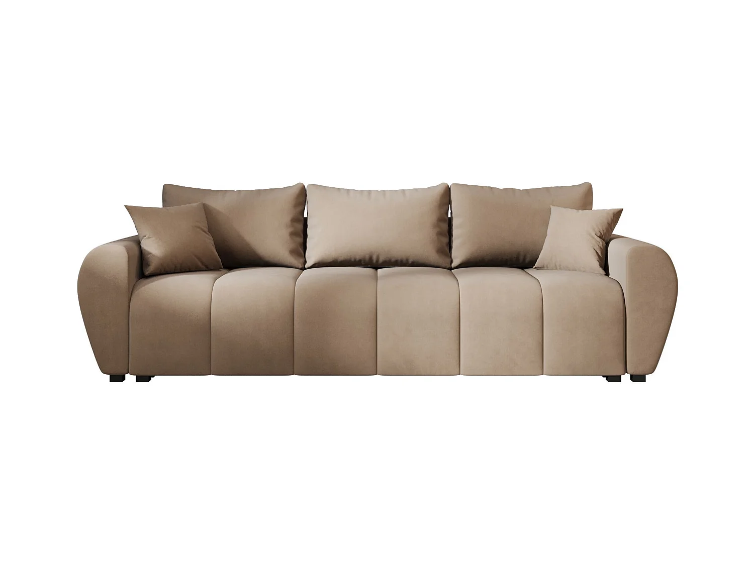 BEDANTE CANAPÉ MOLISA avec fonction lit ITAKA 48 Marron clair