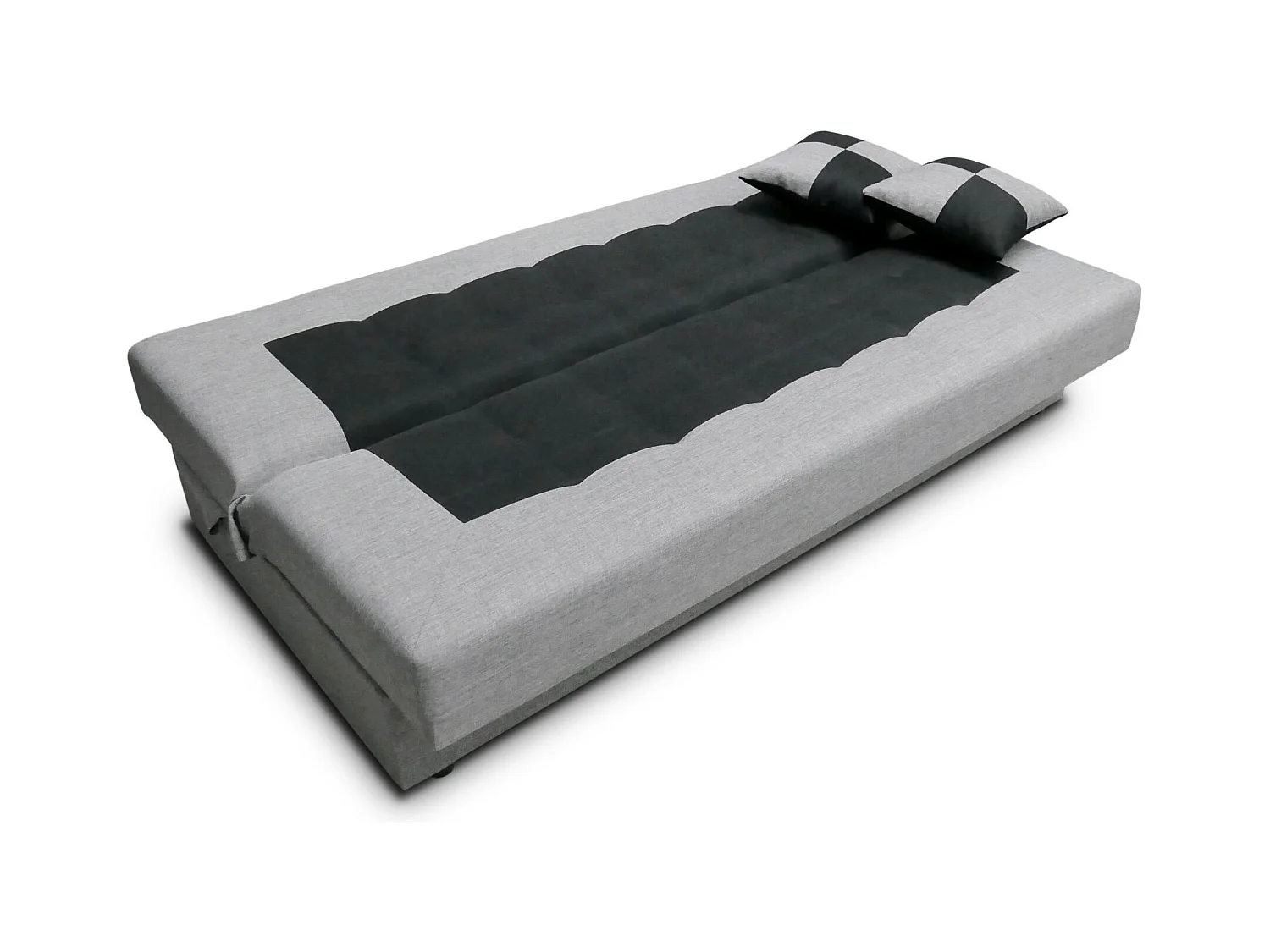 BEDANTE CANAPÉ POLO avec fonction lit SAWANA 13+14 Rouge/Noir