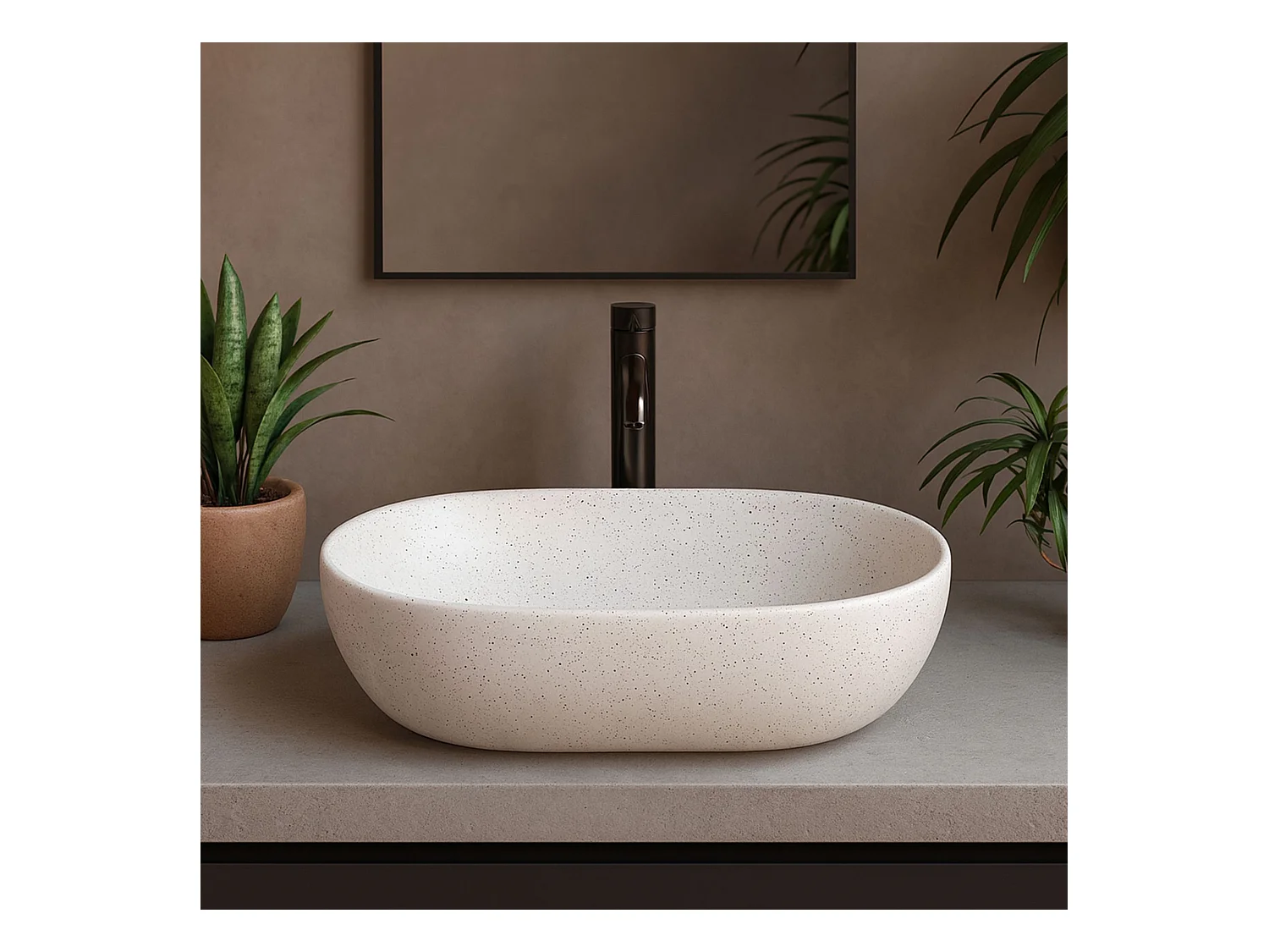 Opzetwastafel Rea Amelia White