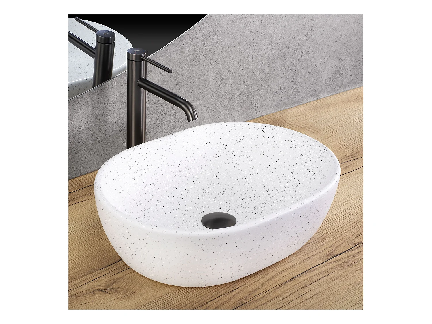 Opzetwastafel Rea Amelia White