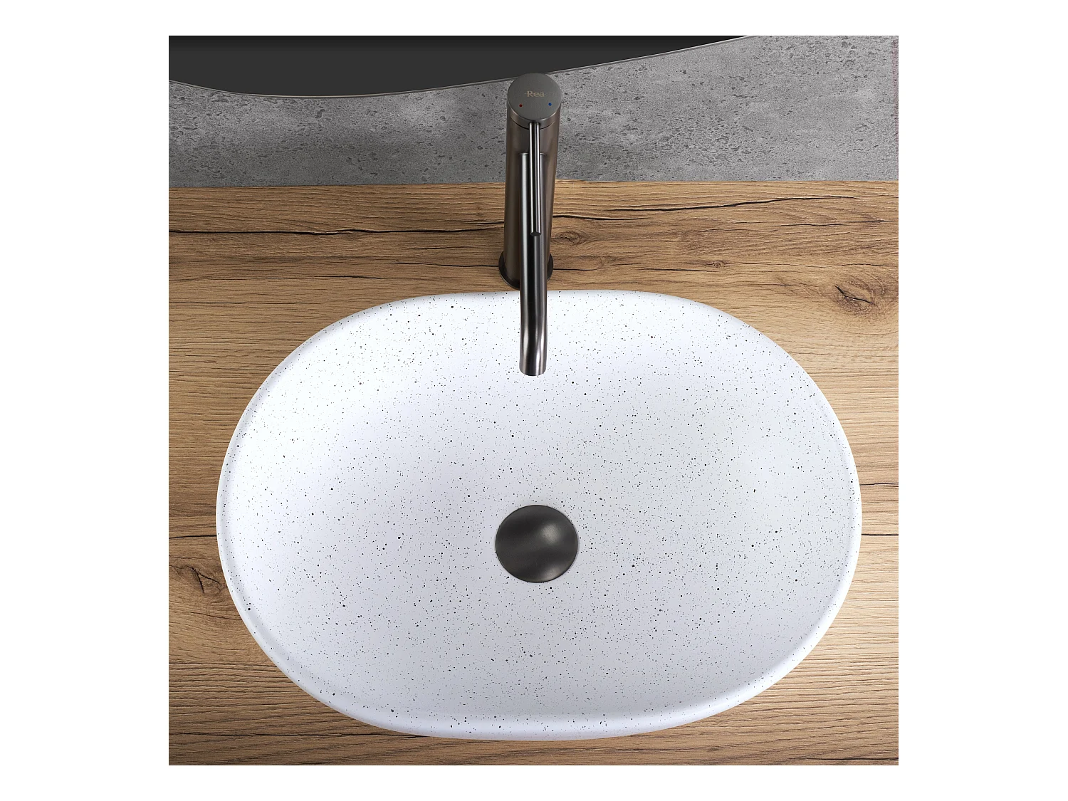 Opzetwastafel Rea Amelia White