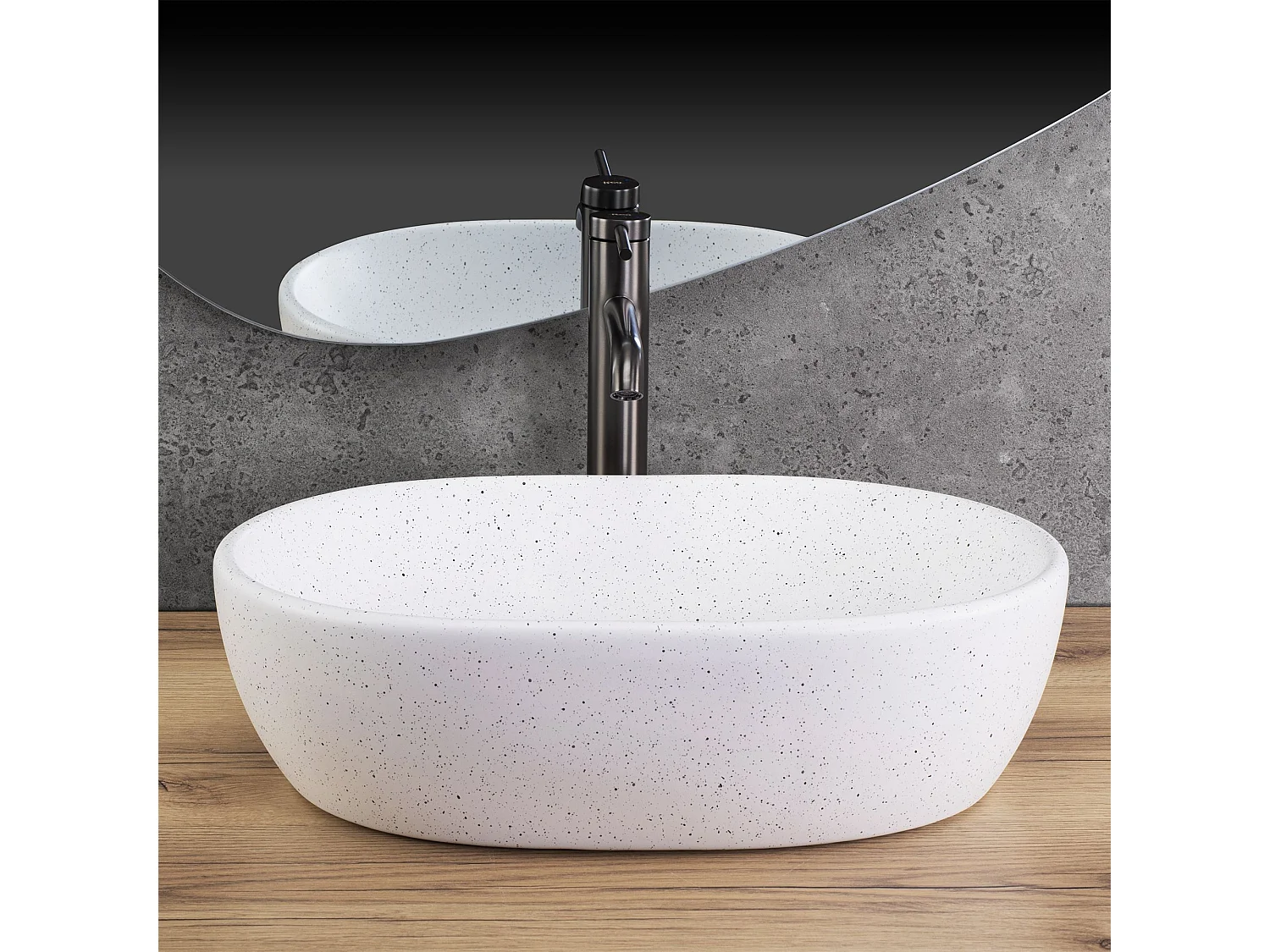 Vasque À Poser Rea Amelia White