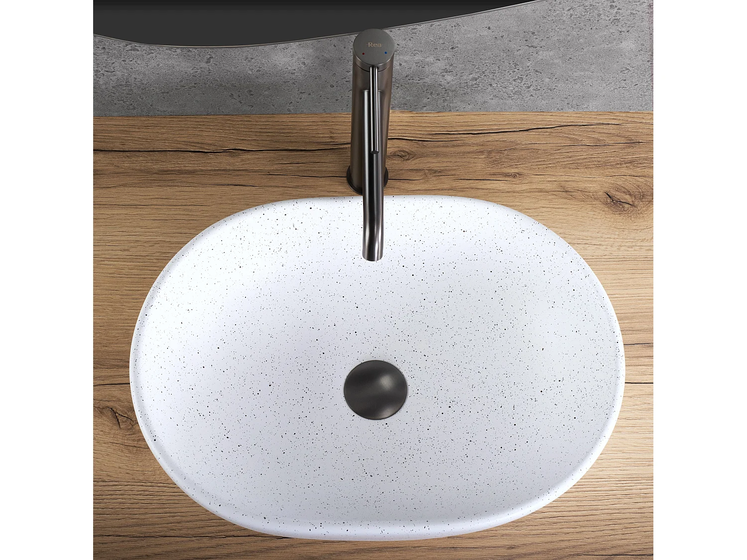 Vasque À Poser Rea Amelia White