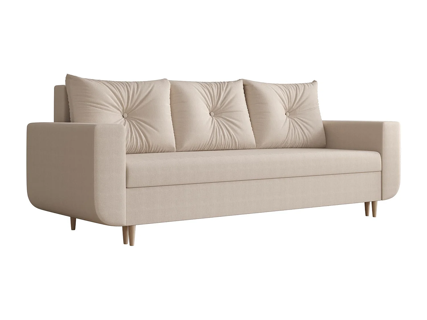BEDANTE sofa DELFIN z funkcja spania COSMIC 10 beżowy