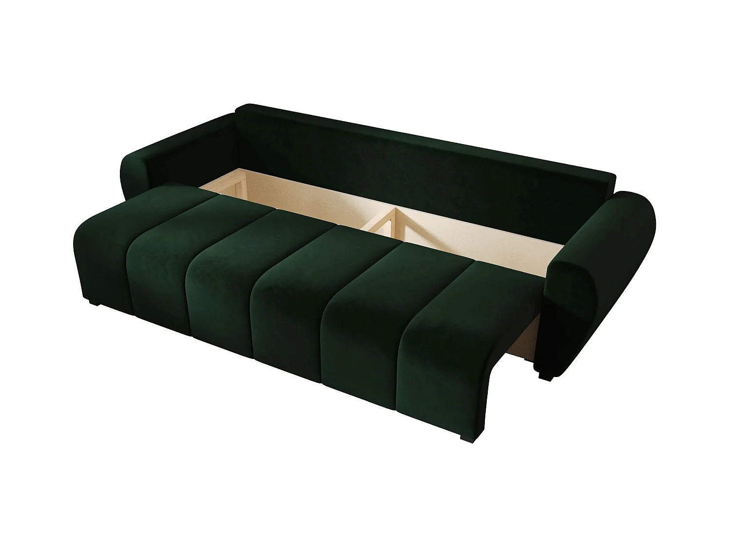 BEDANTE CANAPÉ MOLISA avec fonction lit ITAKA 10 Vert foncé
