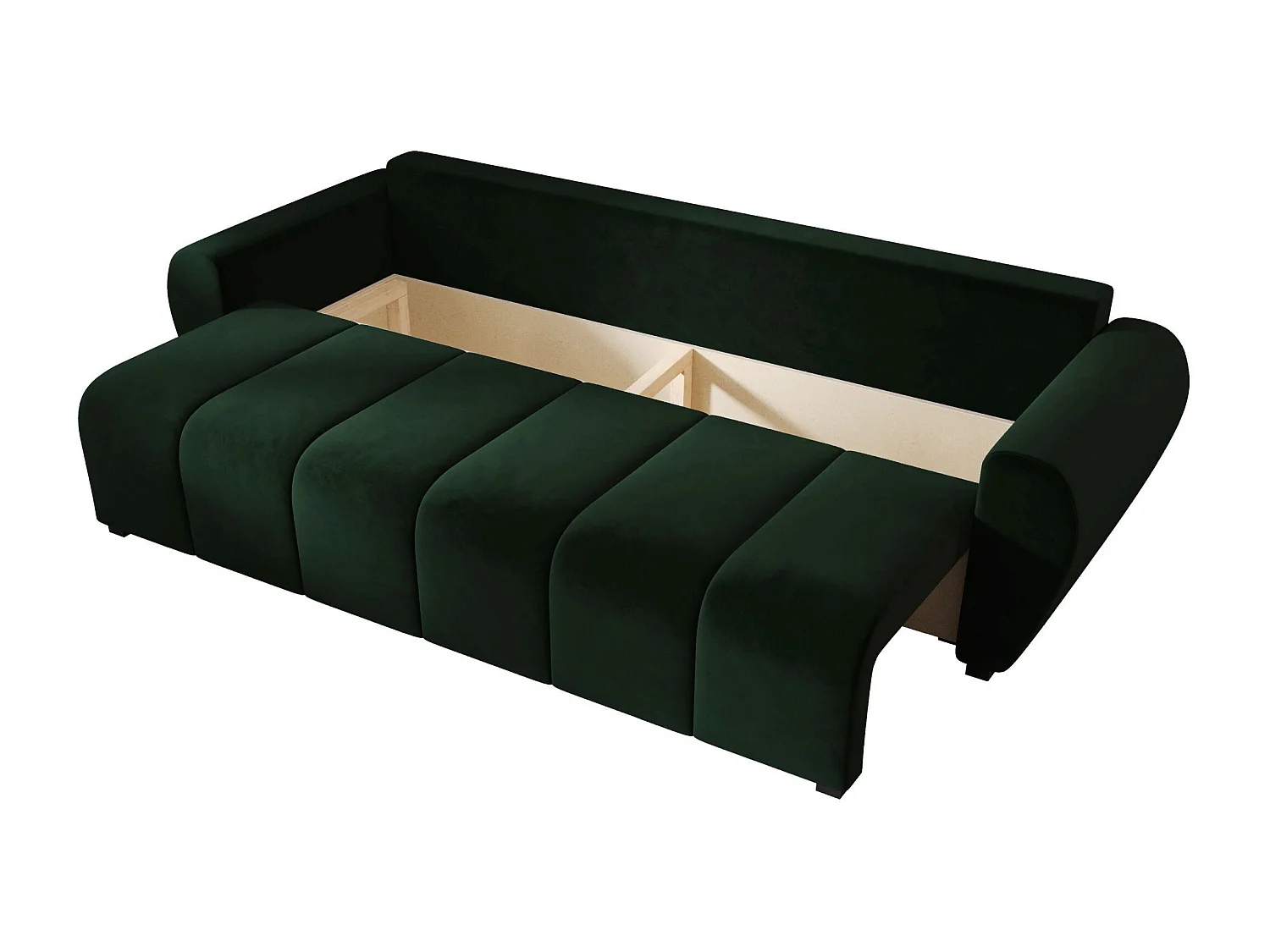 BEDANTE CANAPÉ MOLISA avec fonction lit ITAKA 10 Vert foncé