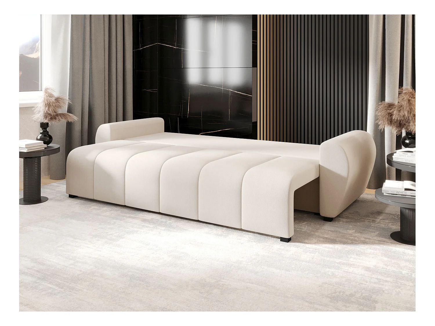 BEDANTE CANAPÉ MOLISA avec fonction lit COSMIC 10 Beige