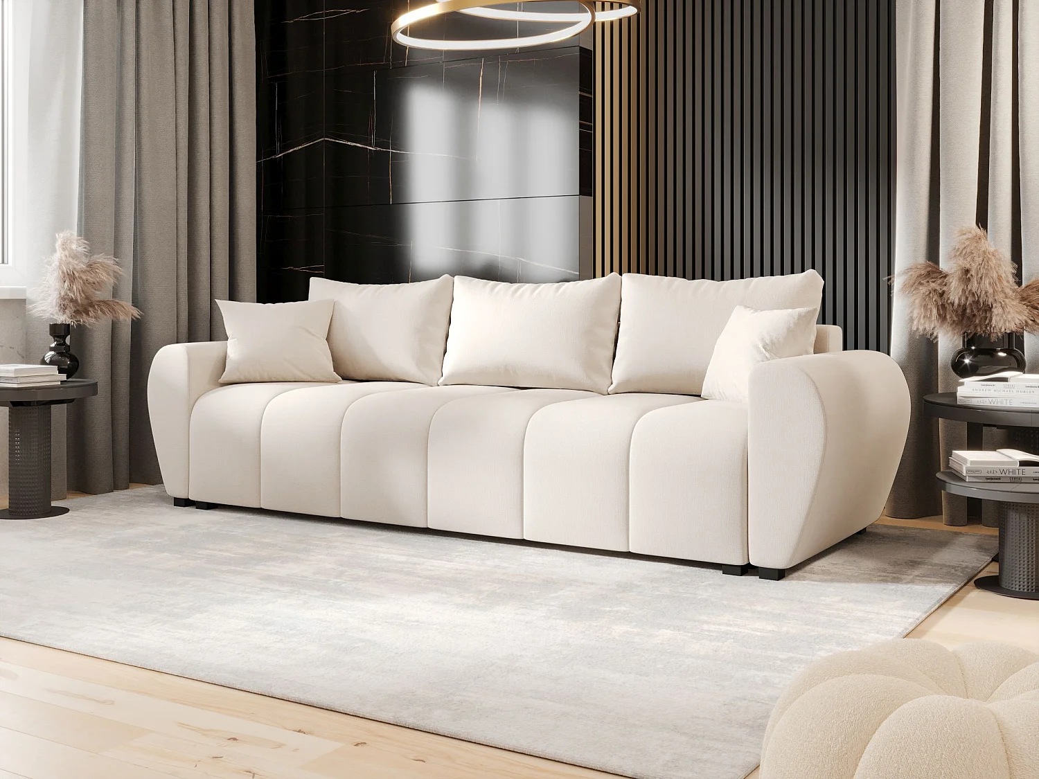 BEDANTE CANAPÉ MOLISA avec fonction lit COSMIC 10 Beige