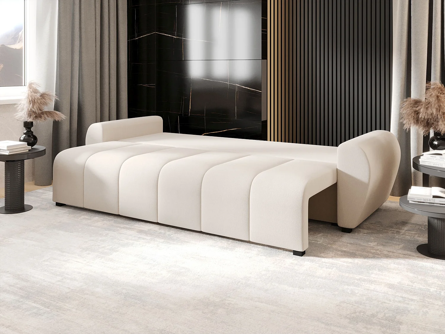 BEDANTE CANAPÉ MOLISA avec fonction lit COSMIC 10 Beige