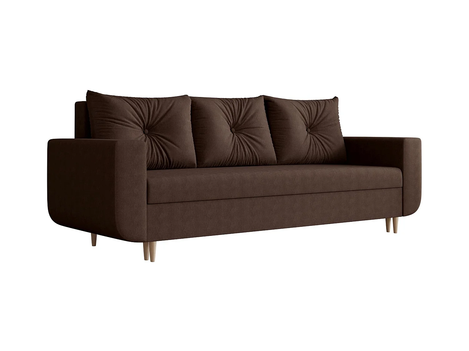 BEDANTE canapé DELFIN avec fonction de couchage COSMIC 800 marron