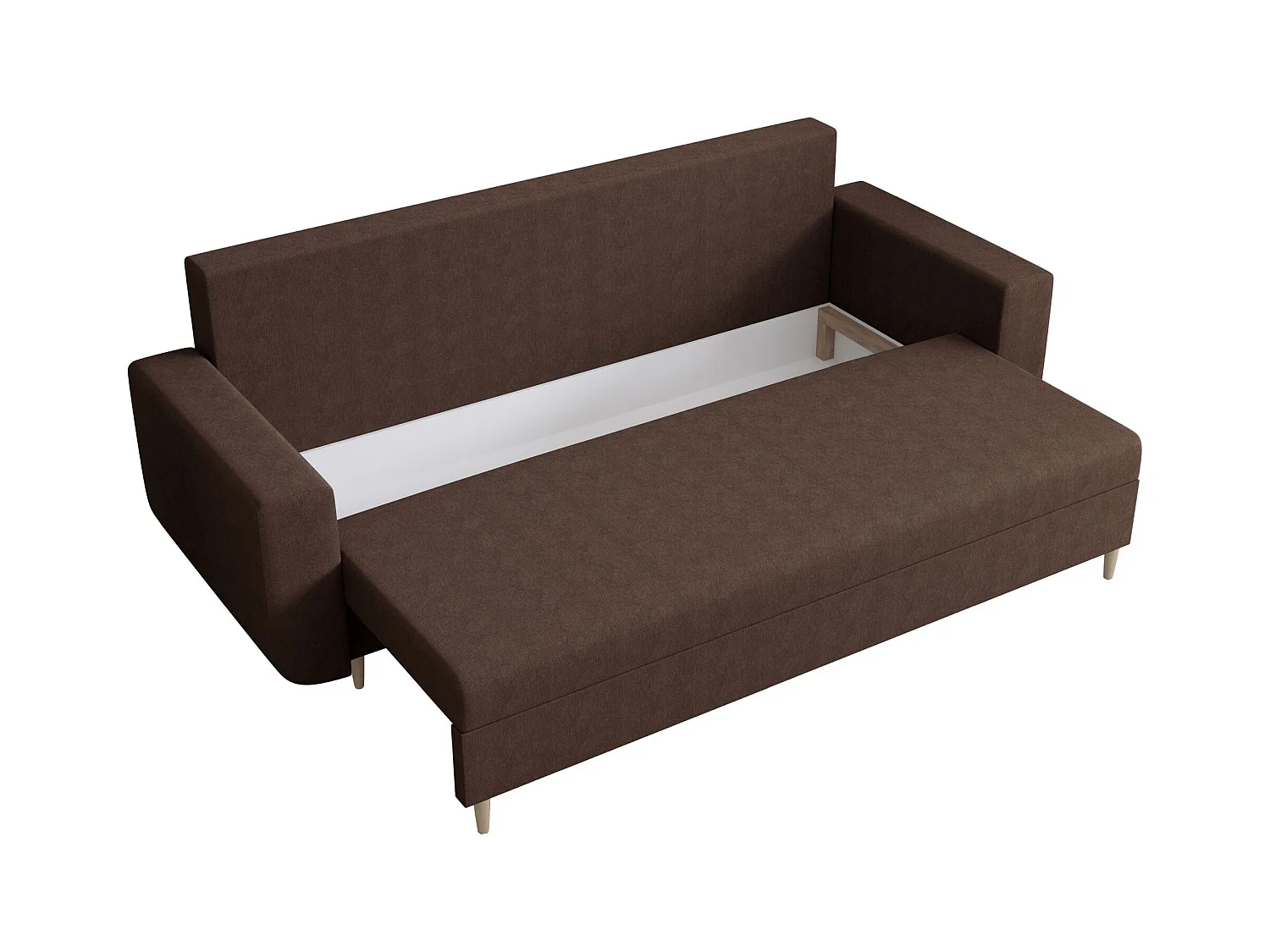 BEDANTE canapé DELFIN avec fonction de couchage COSMIC 800 marron