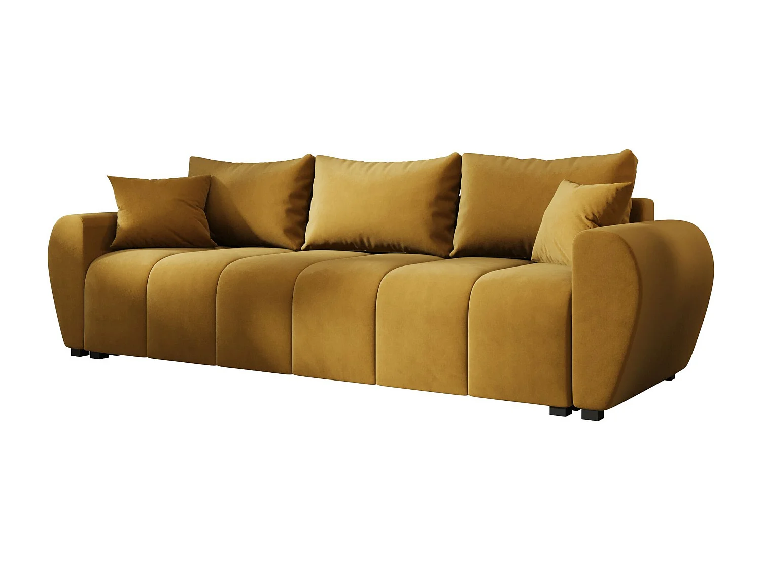 BEDANTE CANAPÉ MOLISA avec fonction lit ITAKA 33 Moutarde