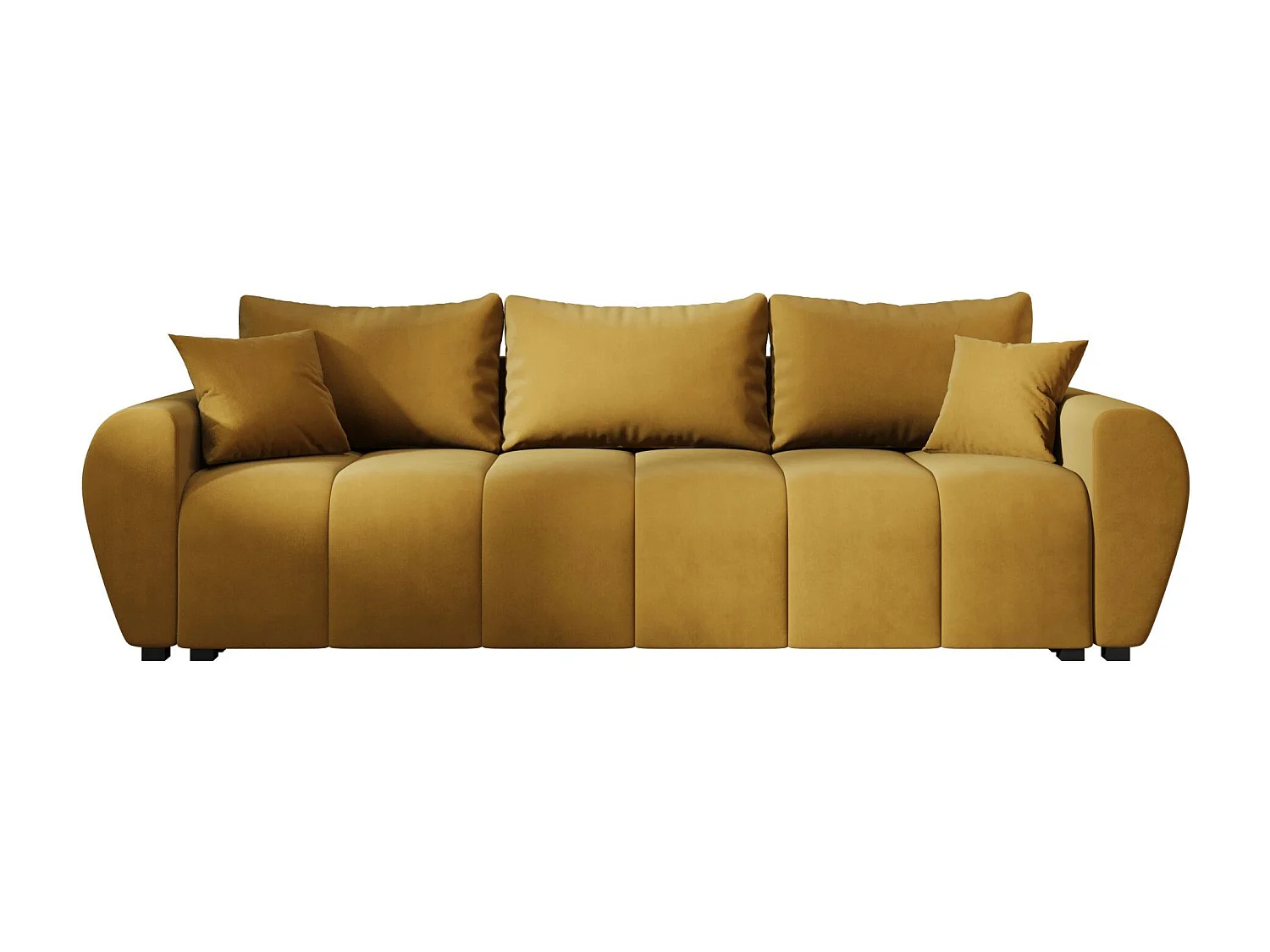 BEDANTE CANAPÉ MOLISA avec fonction lit ITAKA 33 Moutarde