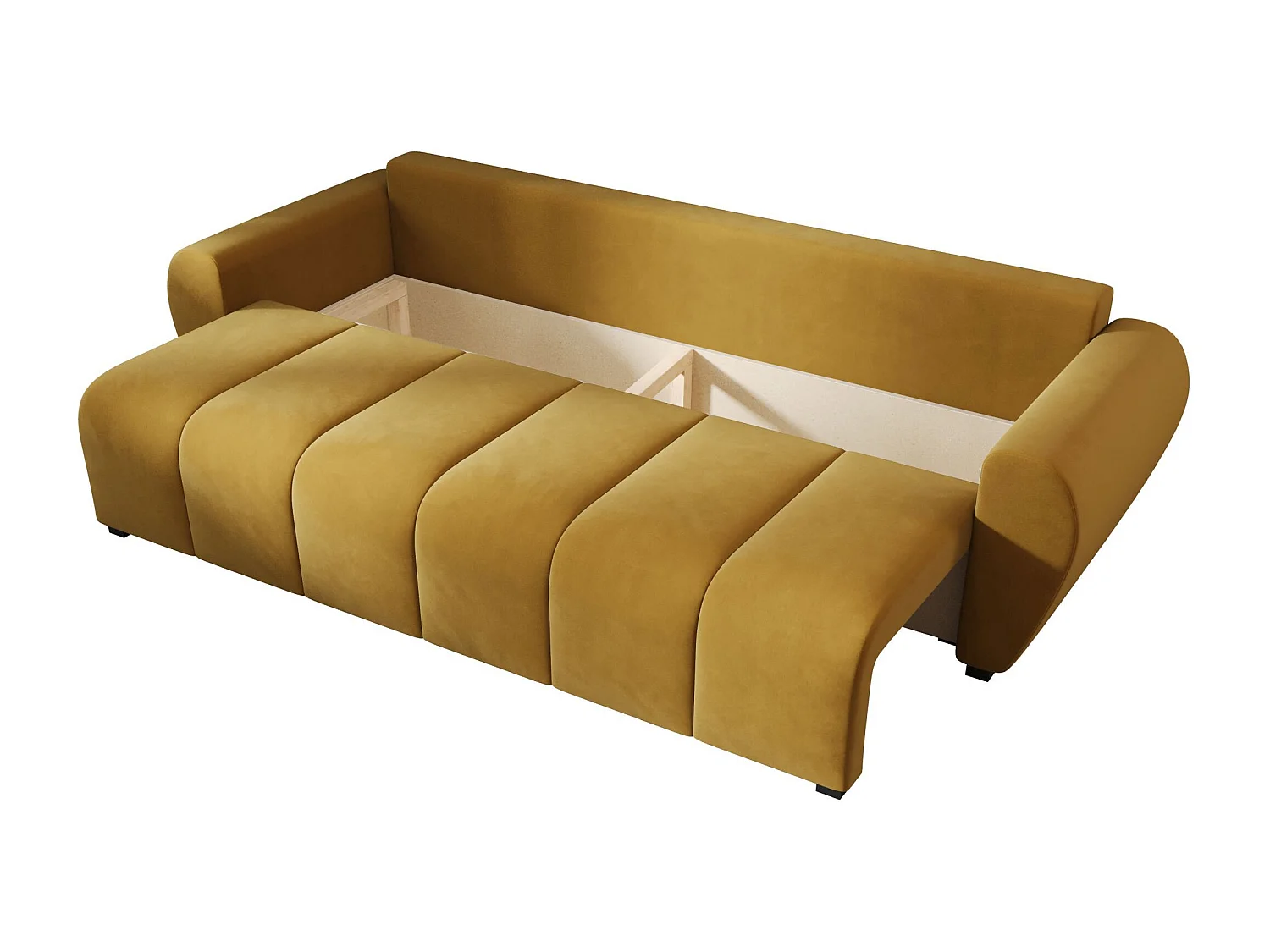 BEDANTE CANAPÉ MOLISA avec fonction lit ITAKA 33 Moutarde